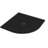 Piatto Doccia Semicircolare Crypto 90x90 H2,5 Cm In Resina Nero -Vendite BagnoVivo piatto doccia crypto nero opaco semicircolare 90x90 1