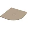 Piatto Doccia Semicircolare Crypto 90x90 H2,5 Cm In Resina Sabbia -Vendite BagnoVivo piatto doccia crypto sabbia opaco semicircolare 90x90 1