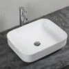 Lavabo Da Appoggio Piave 50x40 H13,5 In Ceramica Bianco Lucido 1 Lavabo Da Appoggio Piave 50x40 H13,5 In Ceramica Bianco Lucido -Vendite BagnoVivo piave lavabo ceramica bianco
