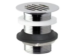 Piletta Per Lavabo/Bidet Dot H60 Mm Senza Troppo Pieno Ottone Cromo