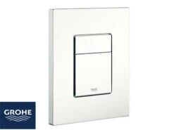 Placca Wc Grohe® Even 2 Pulsanti Bianca