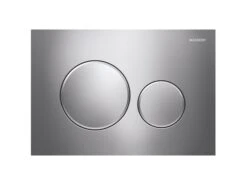Placca Wc Geberit Sigma20 2 Pulsanti Cromo/Satinato/Cromo