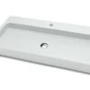 Lavabo Appoggio/Incasso Ponza 100 In Resina Opaco Bianco Carrara -Vendite BagnoVivo ponza 100 lavabo arredo bianco