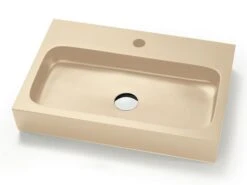 Lavabo Appoggio/Incasso Ponza 60 In Resina Opaco Crema Marfil