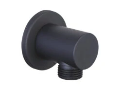 Presa Acqua Low 1/2 Tonda Nero Opaco