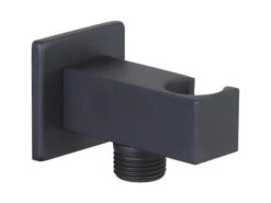 Presa Acqua Low Quadrato Nero Opaco