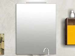 Specchio Bagno Filo Lucido Con Bordo Pvc 70X100