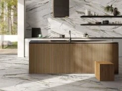 Piastrella Raja White Marbles 60x120 Gres Effetto Marmo Bianco 3D