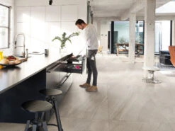 Piastrella Rockstone White 75X150 Gres Effetto Pietra Bianco
