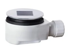 Piletta Doccia Slate Ø 90 Mm Griglia Piatta Cromo