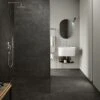 Piastrella Sottile 3,5 Mm Slim Beton Black 50X100 Gres Effetto Cemento Nero -Vendite BagnoVivo slim beton black amb