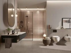 Piastrella Sottile 3,5 Mm Slim Beton Grey 50X100 Gres Effetto Cemento Grigio