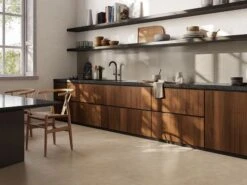 Piastrella Sottile 3,5 Mm Slim Beton Taupe 50X100 Gres Effetto Cemento Tortora