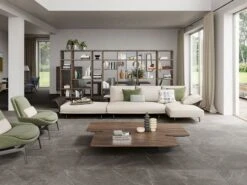 Piastrella Sottile 3,5 Mm Slim Pietra Grey 50X100 Gres Effetto Pietra Grigia