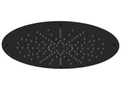 Soffione Doccia Spa Ø36 Cm Acciaio Inox Nero Opaco