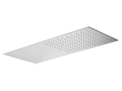 Soffione Doccia Spa 50x22 Cm Acciaio Inox Getto Pioggia Cromo