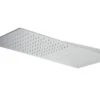 Soffione Doccia Shine 23X55 Acciaio Inox Rettangolare 2 Getti Pioggia + Cascata -Vendite BagnoVivo soffione shine