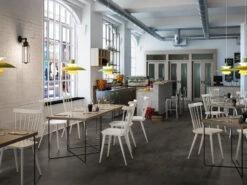 Pavimento Spc Space Black Effetto Cemento Nero