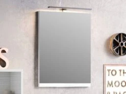 Specchio Bagno Smart 49X61,5 Altezza 2 Larice Bianco