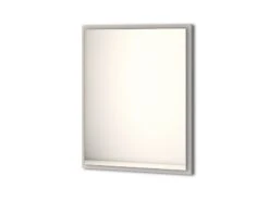 Specchio Bagno Con Luce Led Classic 90x73 Cm Grigio Nuvola