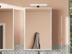 Specchio Bagno Qubo Contenitore 50x85 P14 Verticale Bianco Matrix