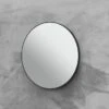 Specchio Bagno Queen Ø60 Cm Con Cornice Verniciato Nero Opaco -Vendite BagnoVivo specchio bagno queen 60 cm con cornice verniciato nero opaco