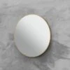 Specchio Bagno Queen Ø60 Cm Con Cornice Verniciato Oro Opaco -Vendite BagnoVivo specchio bagno queen 60 cm con cornice verniciato oro opaco