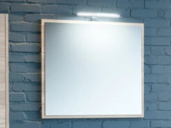 Specchio Bagno Smile Cm. 74X66 Larice Avana