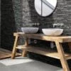 Piastrella Versilia Nero 16X39 Gres Effetto Marmo Muretto -Vendite BagnoVivo versilia nero amb
