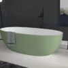 Vasca Freestanding Virgo 170x82 Cm Esterno Verde Basilico/Interno Bianco Opaco -Vendite BagnoVivo virgo 70334