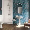 Decoro Wallart Liberty Blue Gres Sottile Effetto Carta Da Parati Floreale 50x100 -Vendite BagnoVivo wallart liberty blue amb
