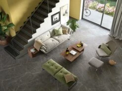 Piastrella Xlab Pietra Grey 120X120 Gres Effetto Marmo Grigio